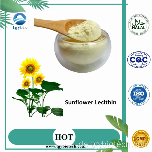 100% natürlicher organischer Sonnenblumen -Lecithin reines Pulver